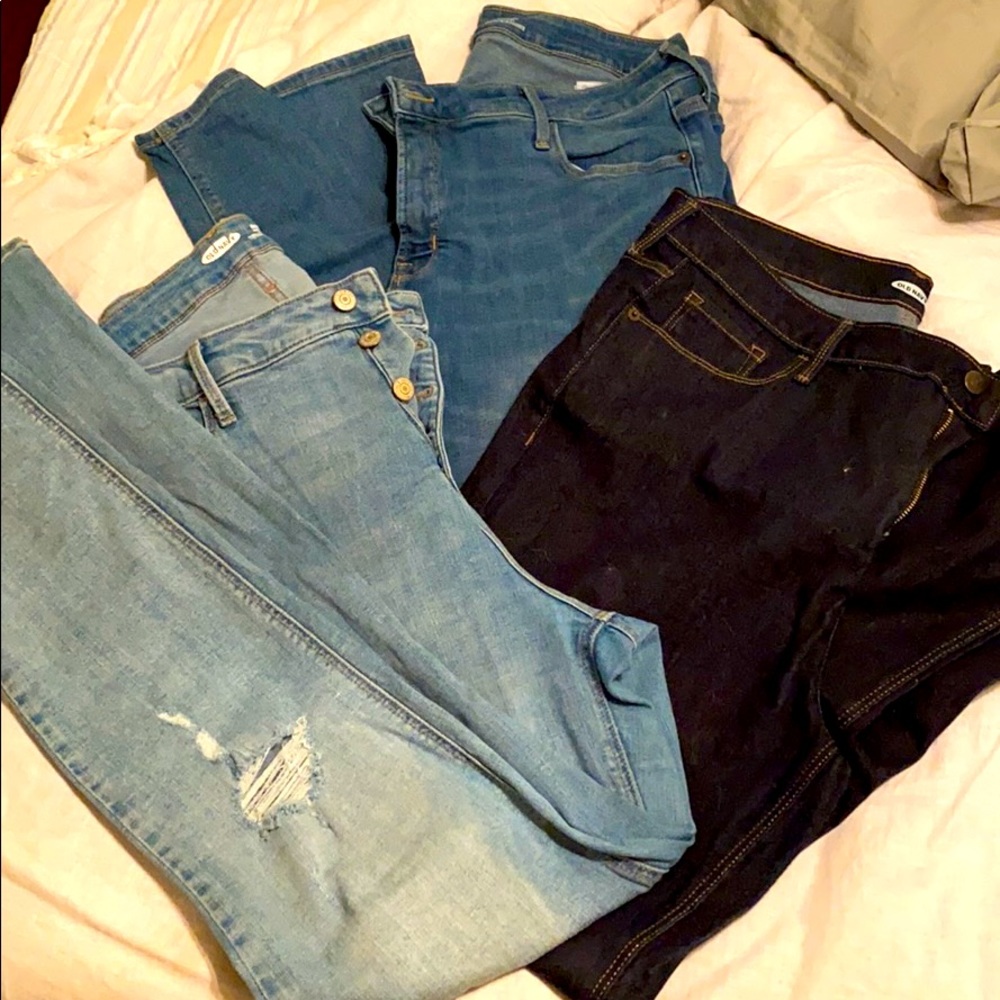 THREE (3) Size 16 Rockstar High Rise Super Skinny